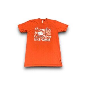 Women's "Pumpkin Spice Everything Nice" Graphic T-Shirt - Med (NWOT)